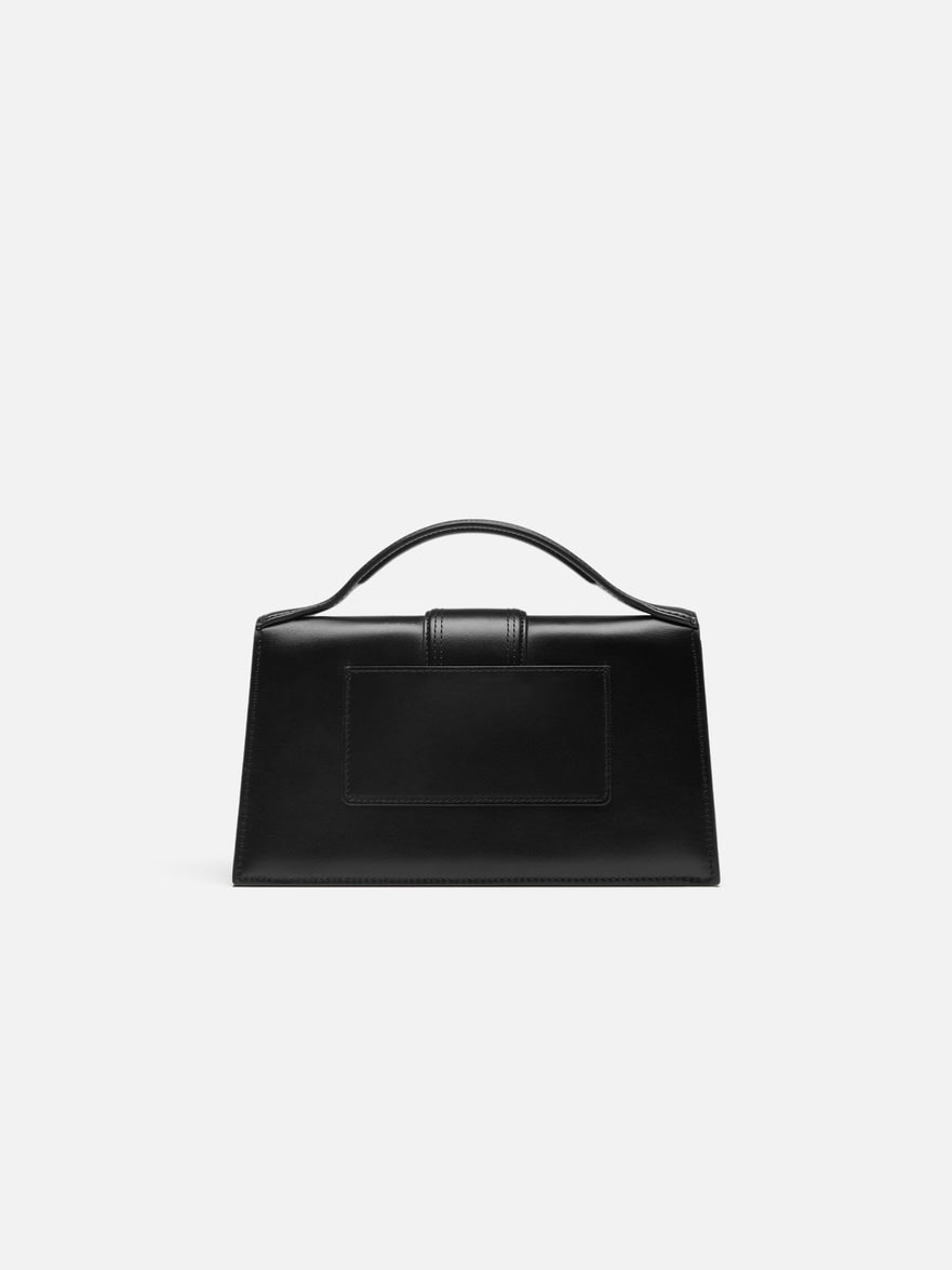 JACQUEMUS - Borsa Le Grand Bambino in Pelle Liscia -Nera/Argento
