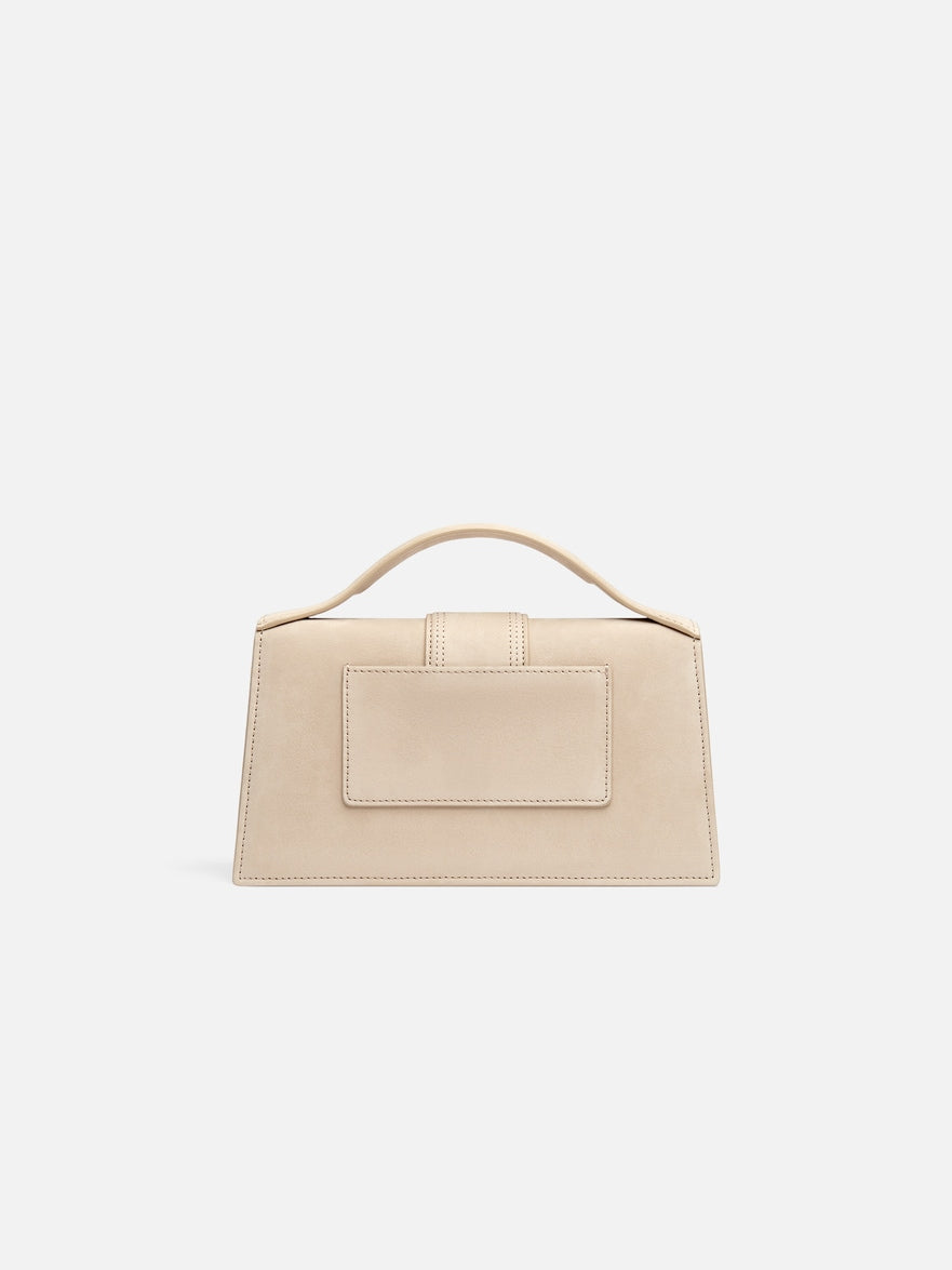 JACQUEMUS - Borsa Le Grand Bambino in Pelle Liscia - Dark Beige