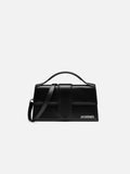 JACQUEMUS - Borsa Le Grand Bambino in Pelle Liscia -Nera/Argento