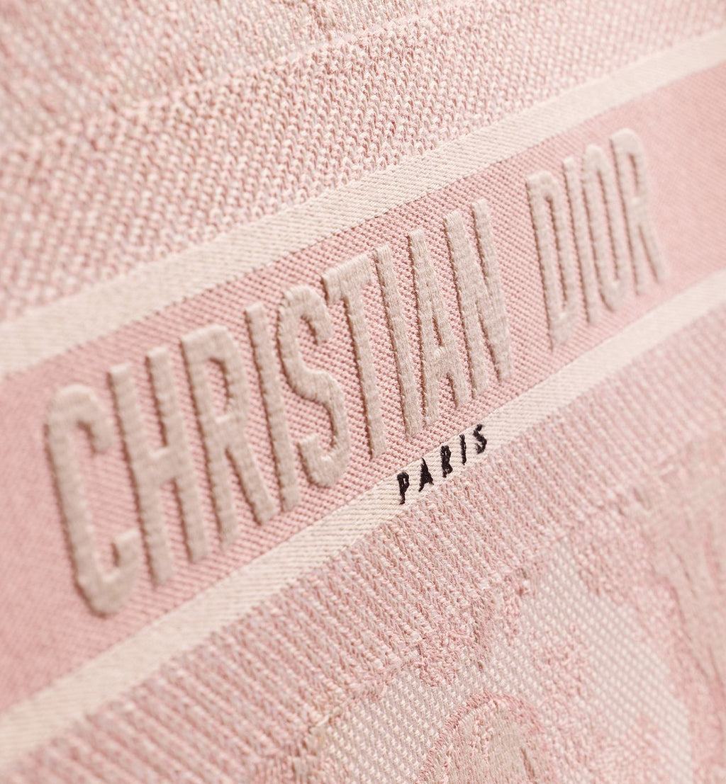 DIOR - Borsa Media Book Tote - Écru e Rosa
