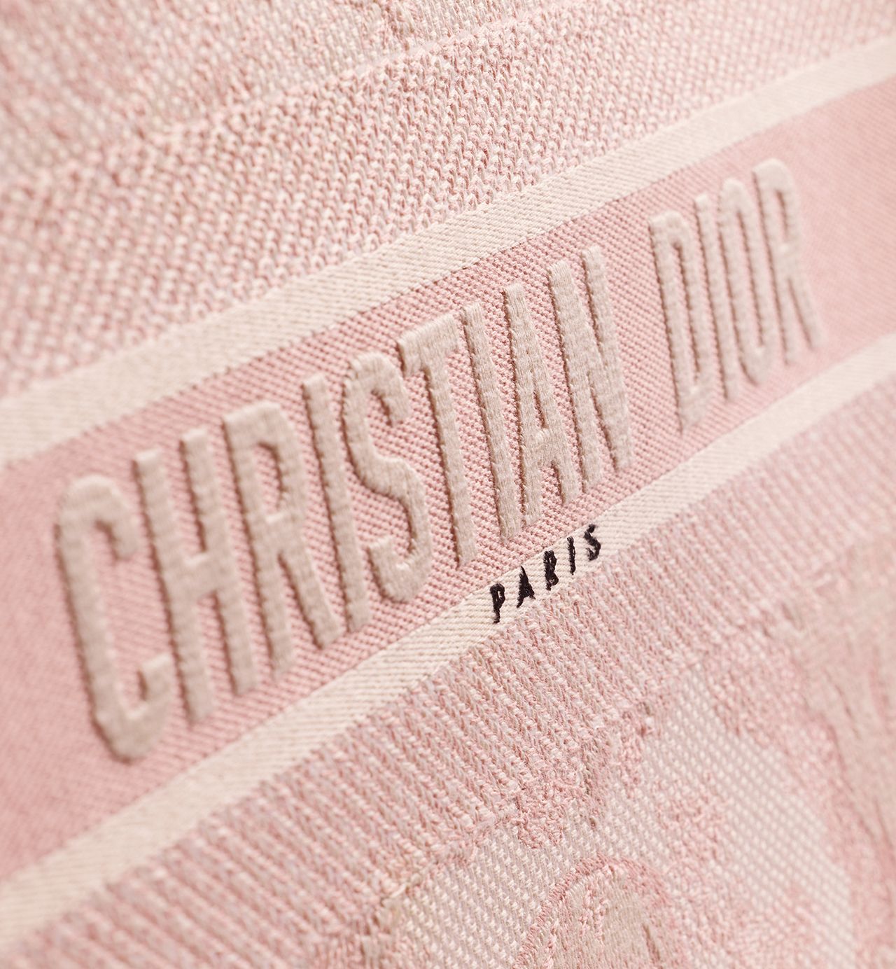 DIOR - Borsa Media Book Tote - Écru e Rosa