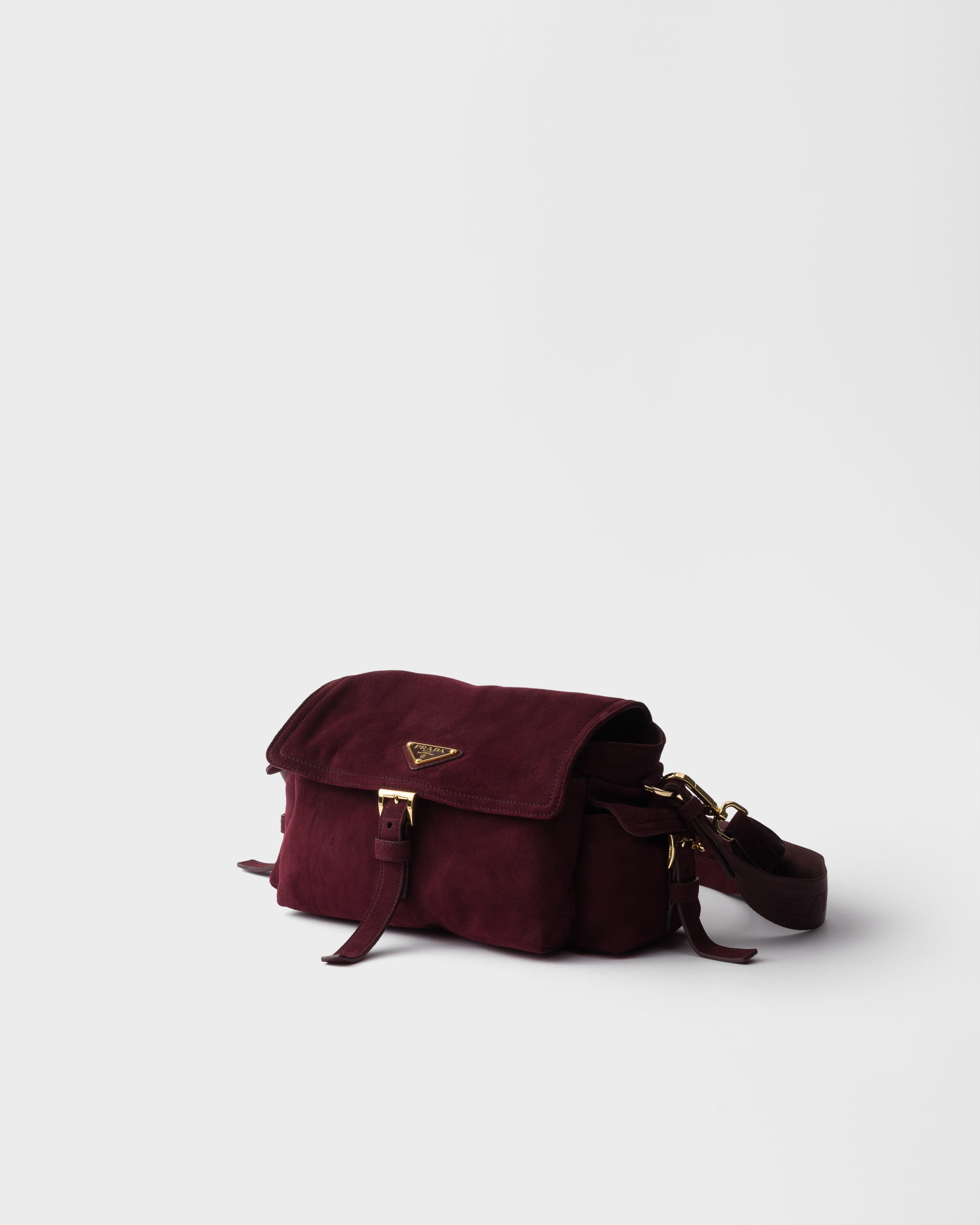Prada Explore Medium Scamosciata Bordeaux