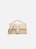 JACQUEMUS - Borsa Le Grand Bambino in Pelle Liscia - Dark Beige