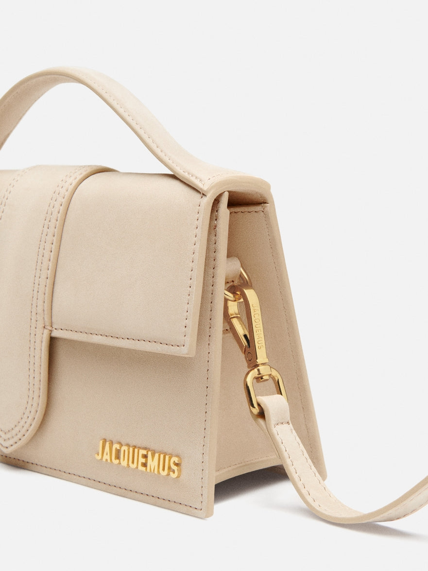 JACQUEMUS - Borsa Le Grand Bambino in Pelle Liscia - Dark Beige