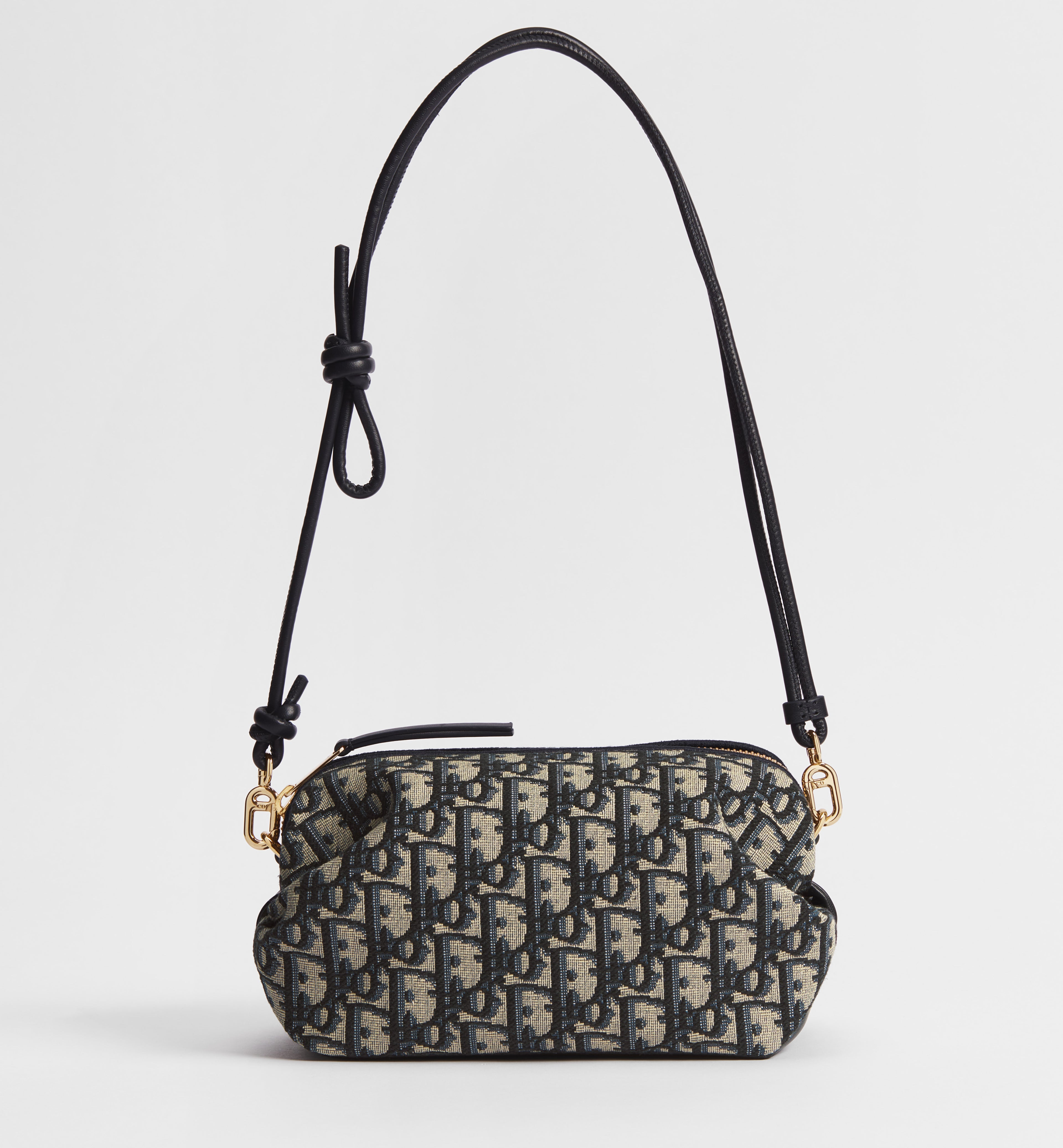 Pochette Dior Bow — Jacquard Dior Oblique Blu
