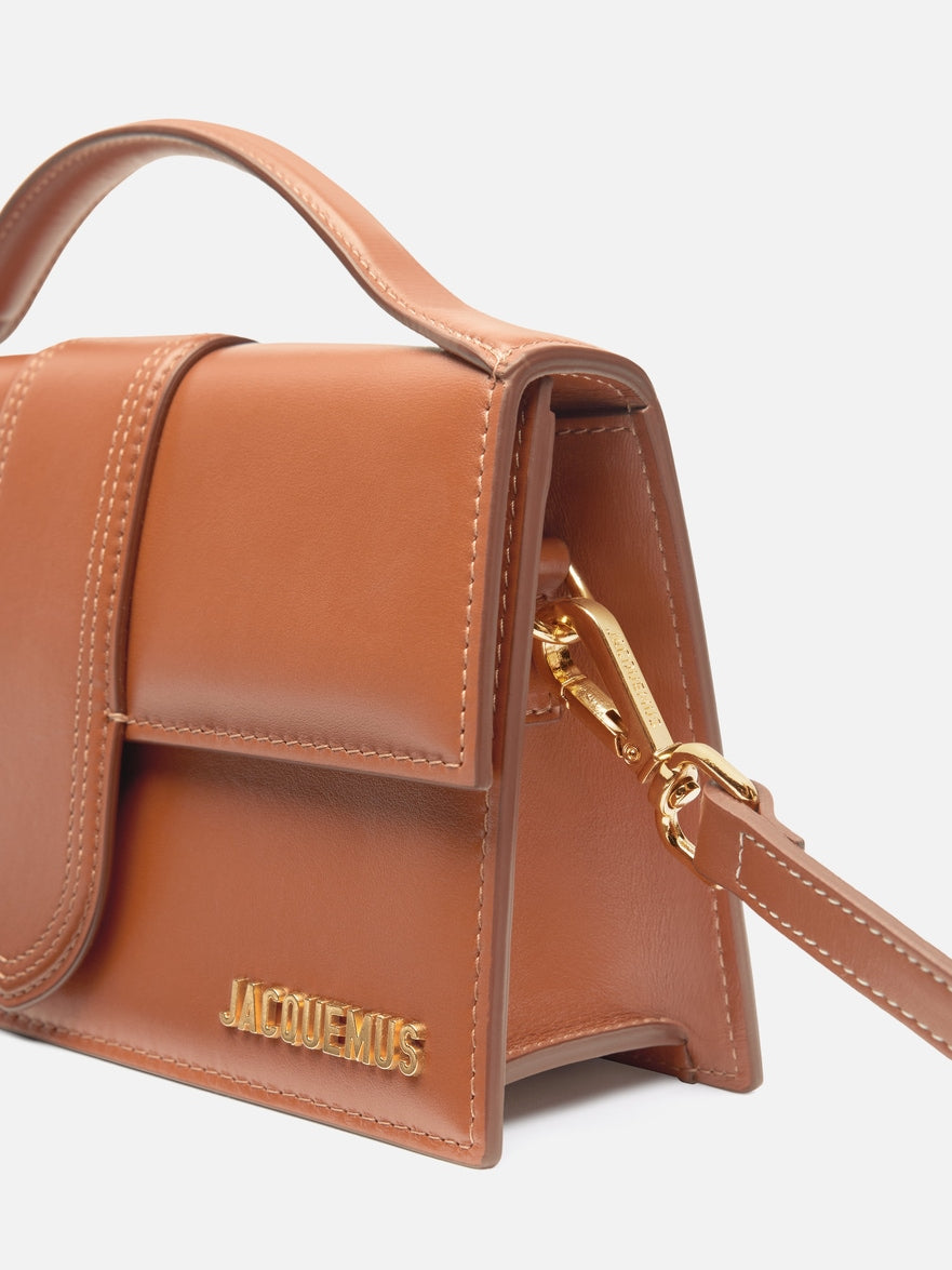 JACQUEMUS - Borsa Le Grand Bambino in Pelle Liscia -Light Brown