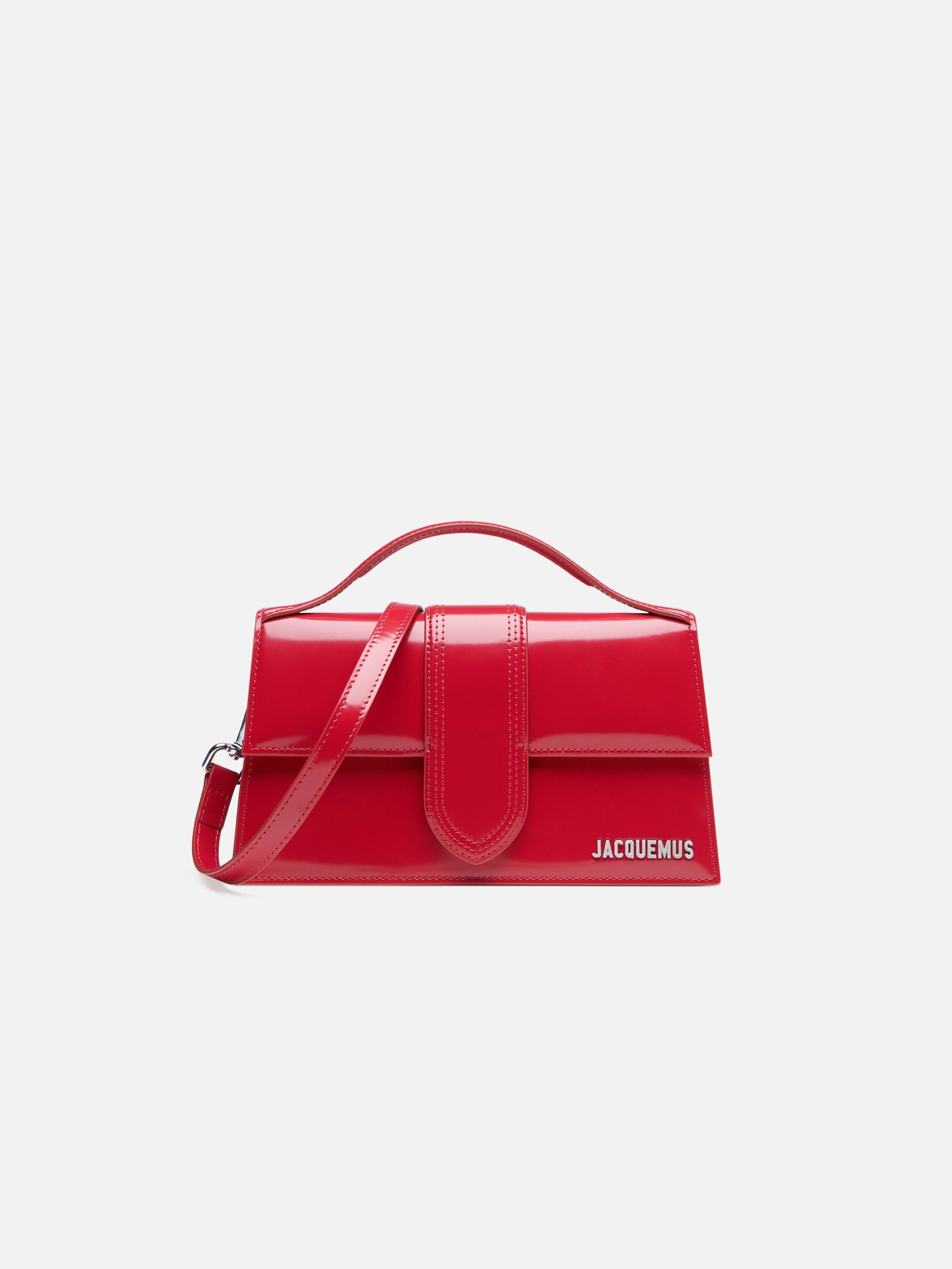 JACQUEMUS - Borsa Le Grand Bambino in Pelle Verniciata - Rosso