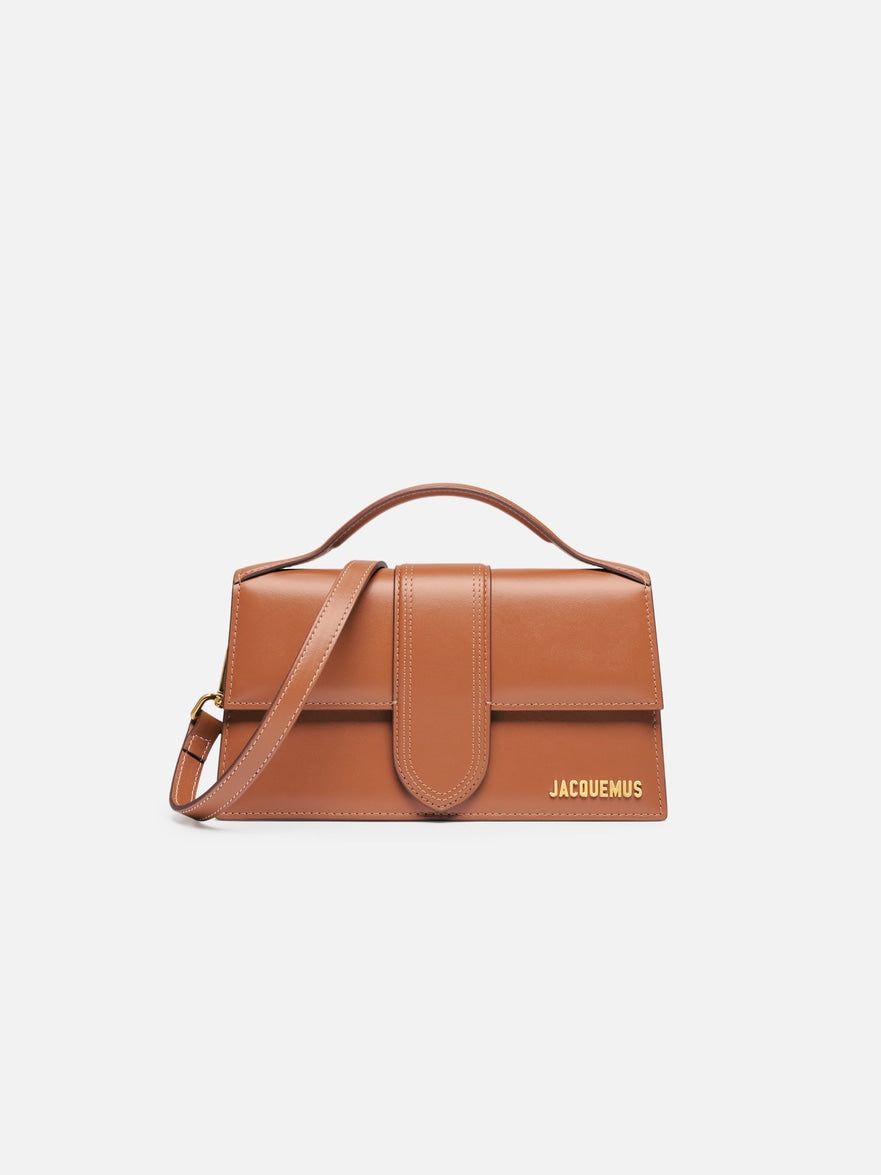 JACQUEMUS - Borsa Le Grand Bambino in Pelle Liscia -Light Brown