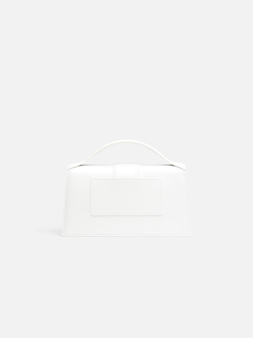 JACQUEMUS - Borsa Le Grand Bambino in Pelle Liscia -Bianco/Oro