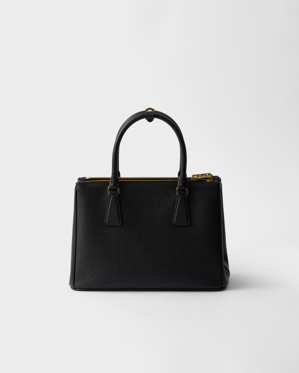 Prada Galleria Medium Borsa in Saffiano Nera — Hardware Oro