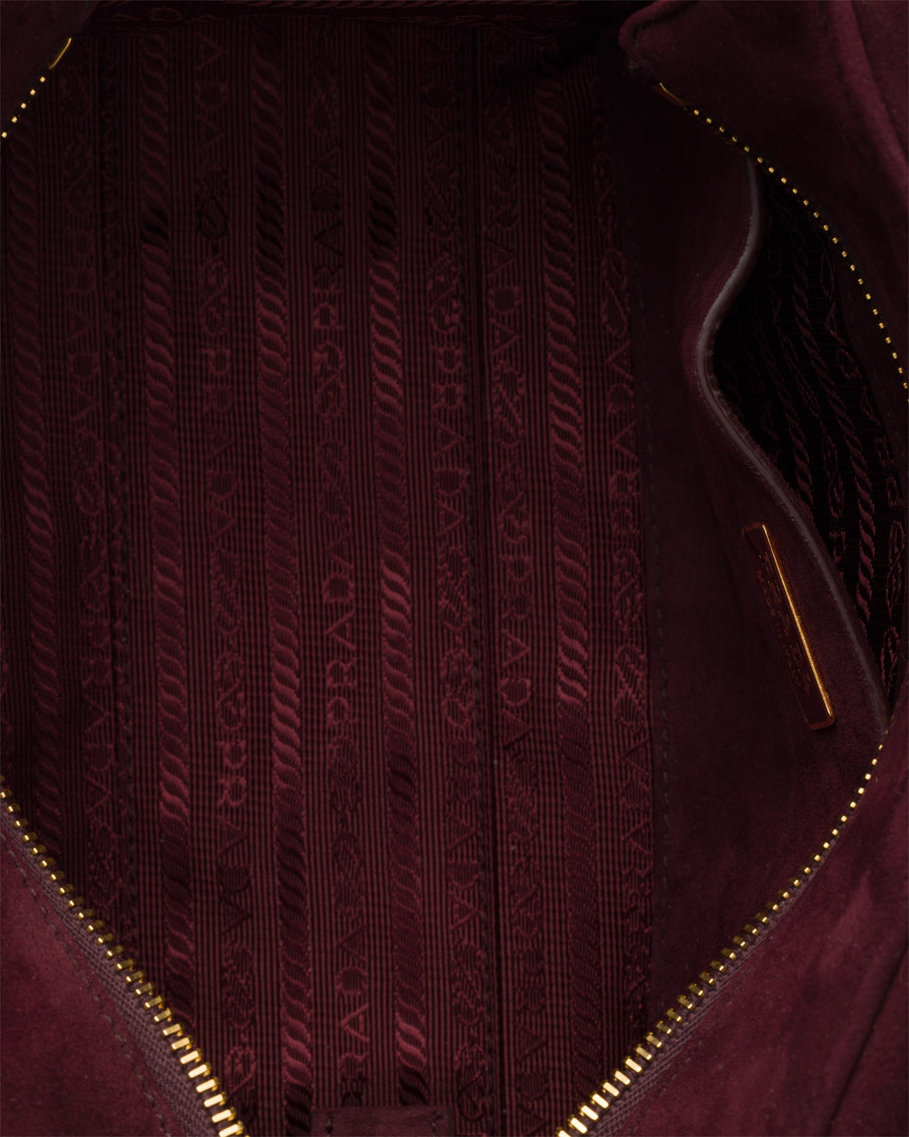 Prada Explore Medium Scamosciata Bordeaux