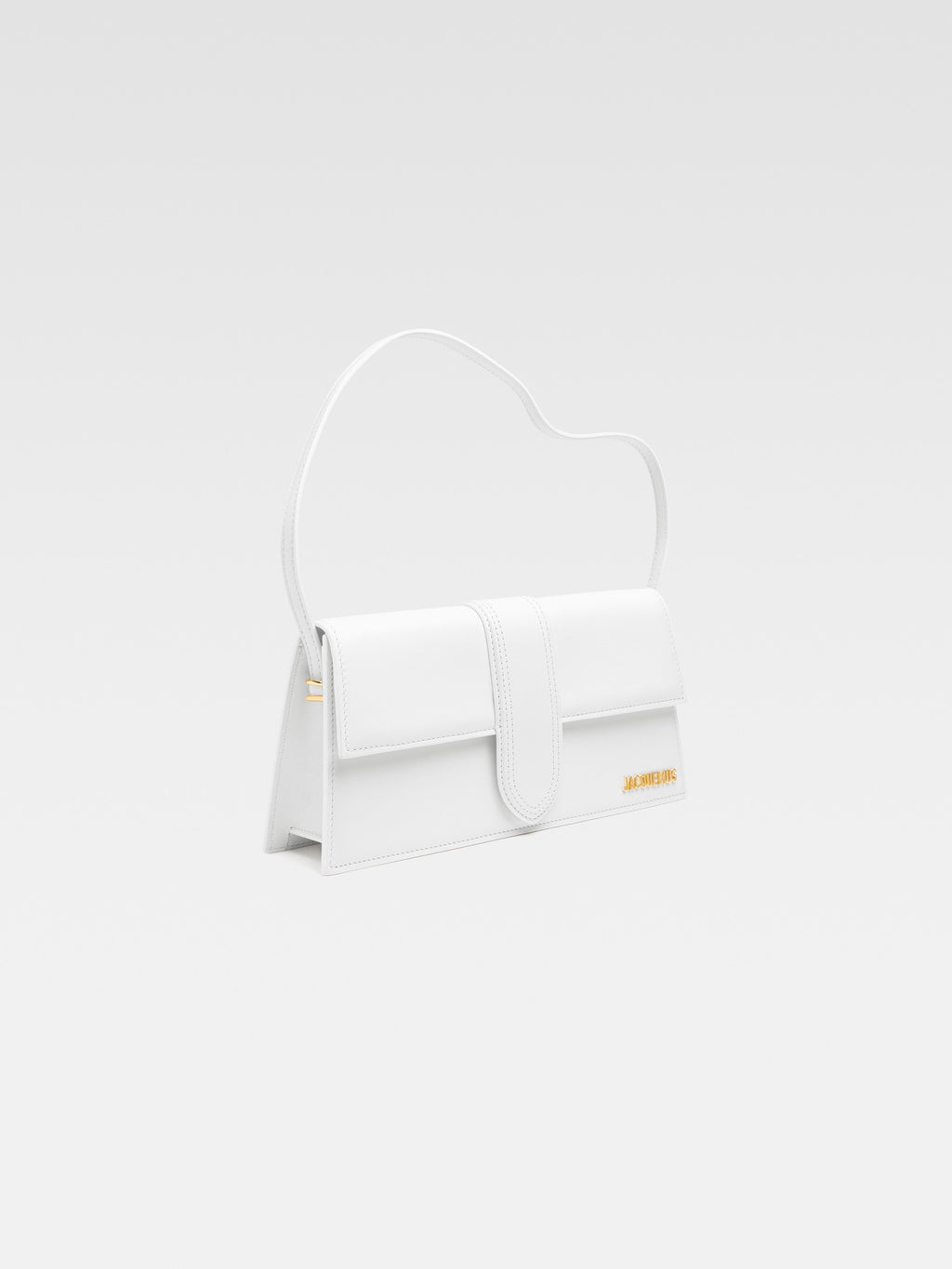 JACQUEMUS - Borsa Le Bambino Long in Pelle Liscia - Bianco