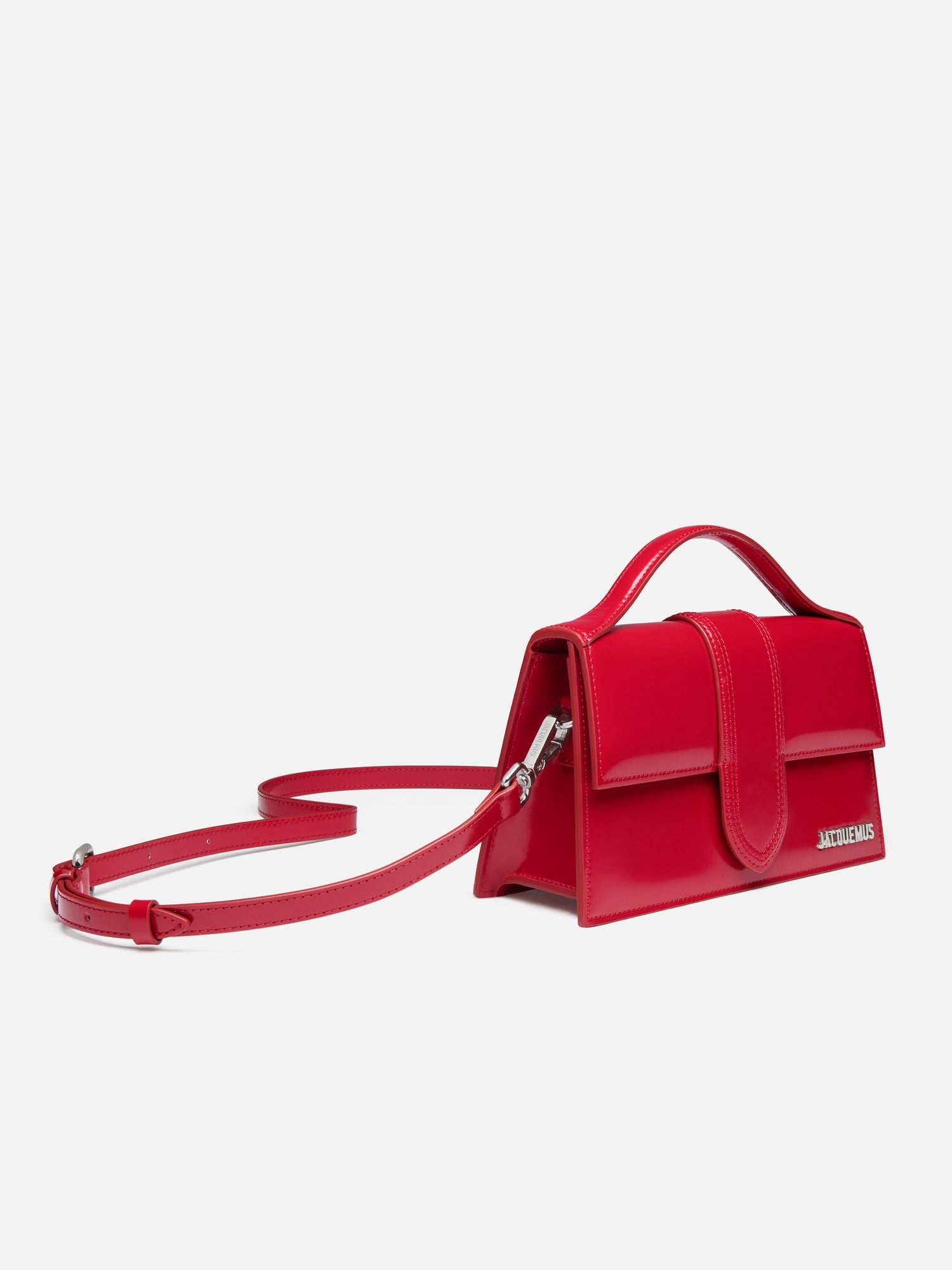 JACQUEMUS - Borsa Le Grand Bambino in Pelle Verniciata - Rosso