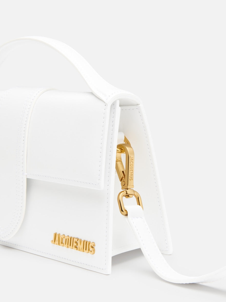 JACQUEMUS - Borsa Le Grand Bambino in Pelle Liscia -Bianco/Oro