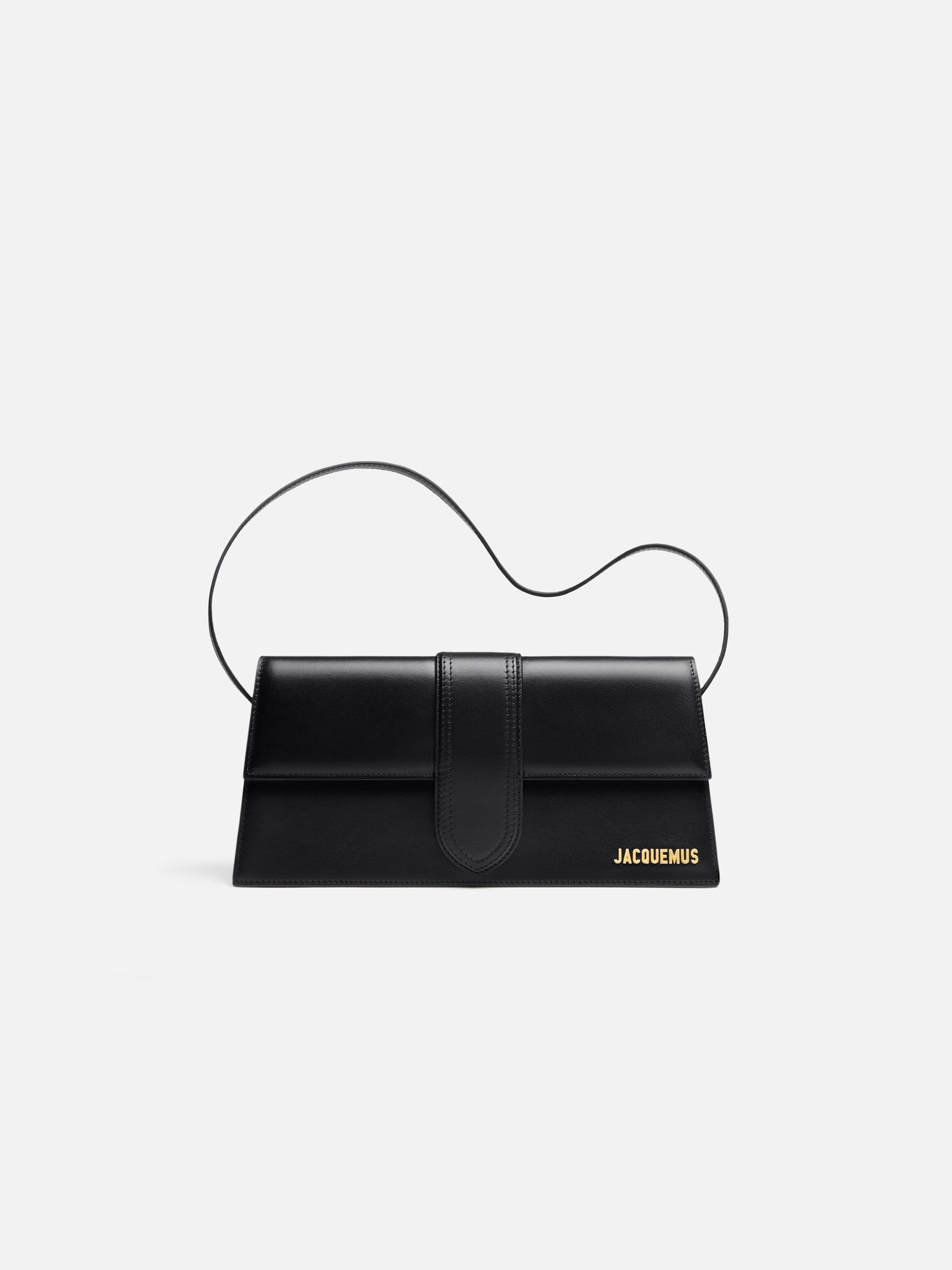 JACQUEMUS - Borsa Le Bambino Long in Pelle Liscia - Nera