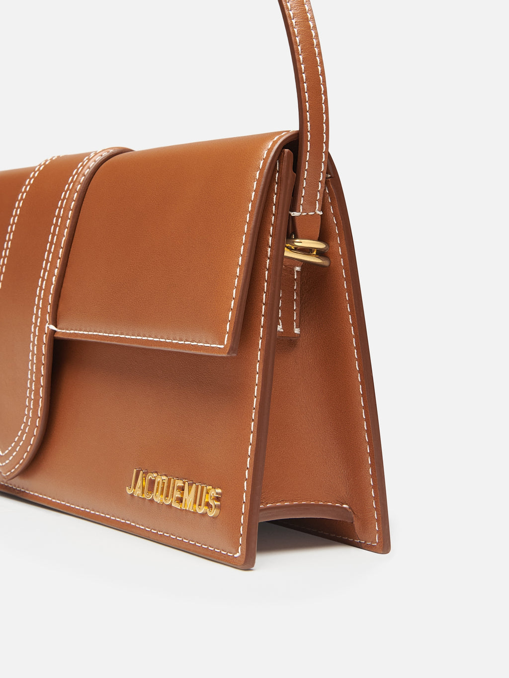 JACQUEMUS - Borsa Le Bambino Long in Pelle Liscia - Light Brown