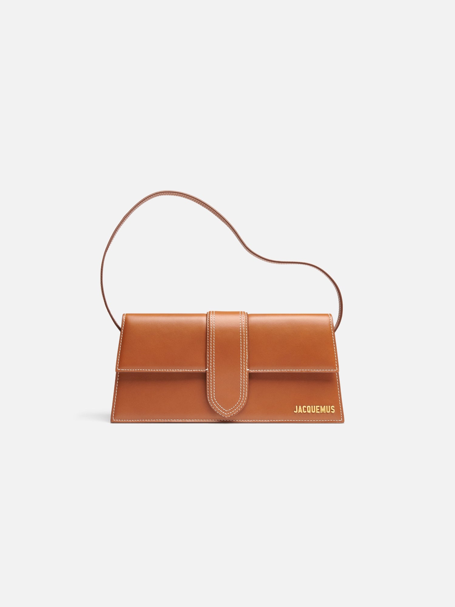 JACQUEMUS - Borsa Le Bambino Long in Pelle Liscia - Light Brown