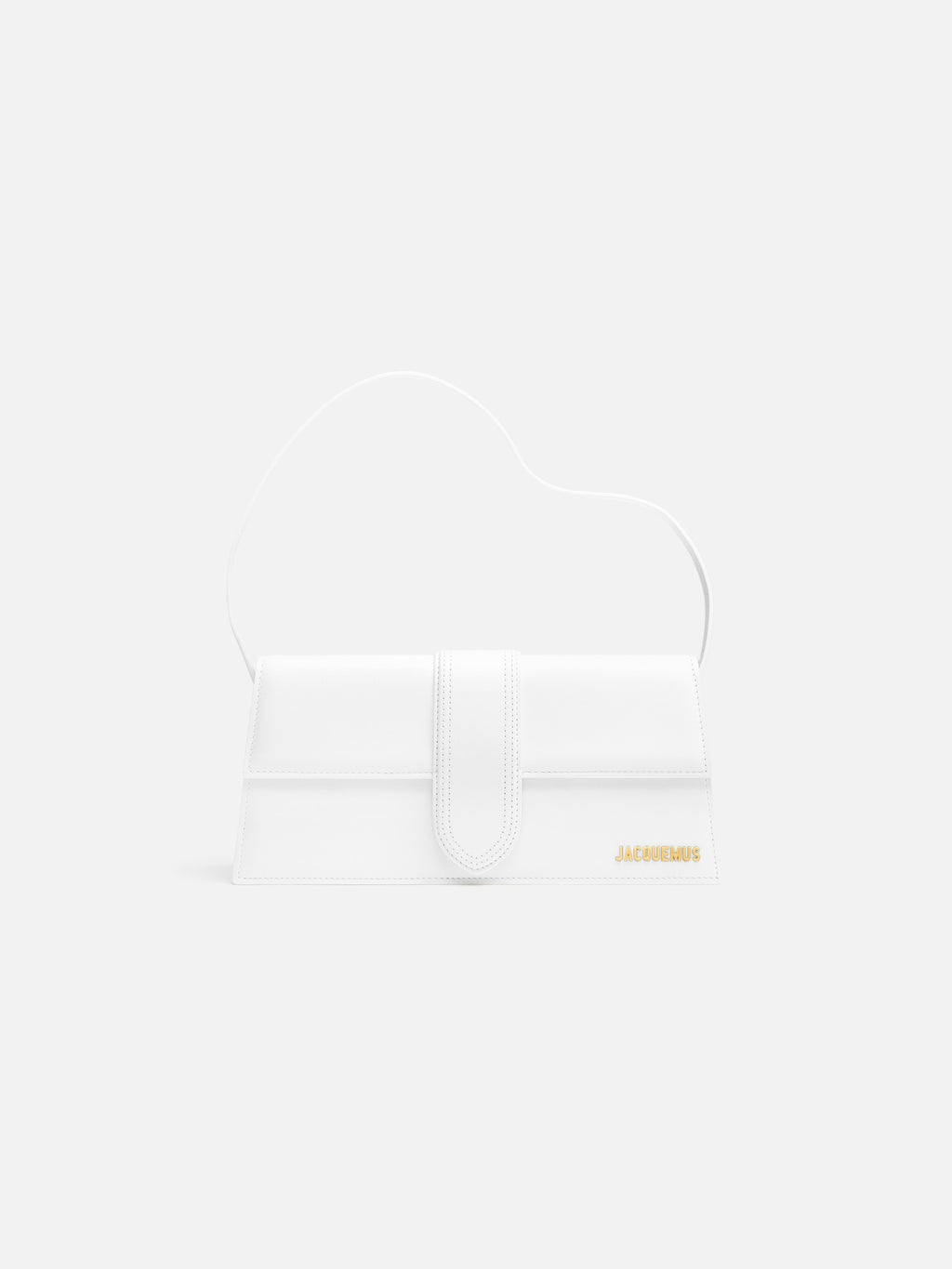 JACQUEMUS - Borsa Le Bambino Long in Pelle Liscia - Bianco