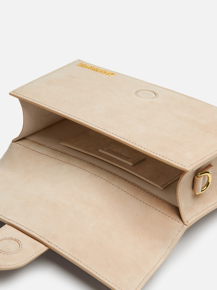 JACQUEMUS - Borsa Le Grand Bambino in Pelle Liscia - Dark Beige