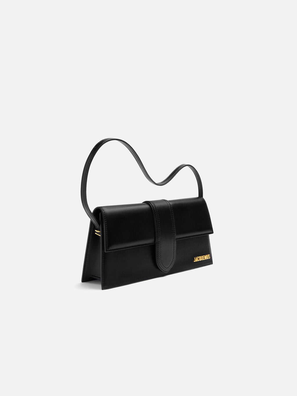 JACQUEMUS - Borsa Le Bambino Long in Pelle Liscia - Nera