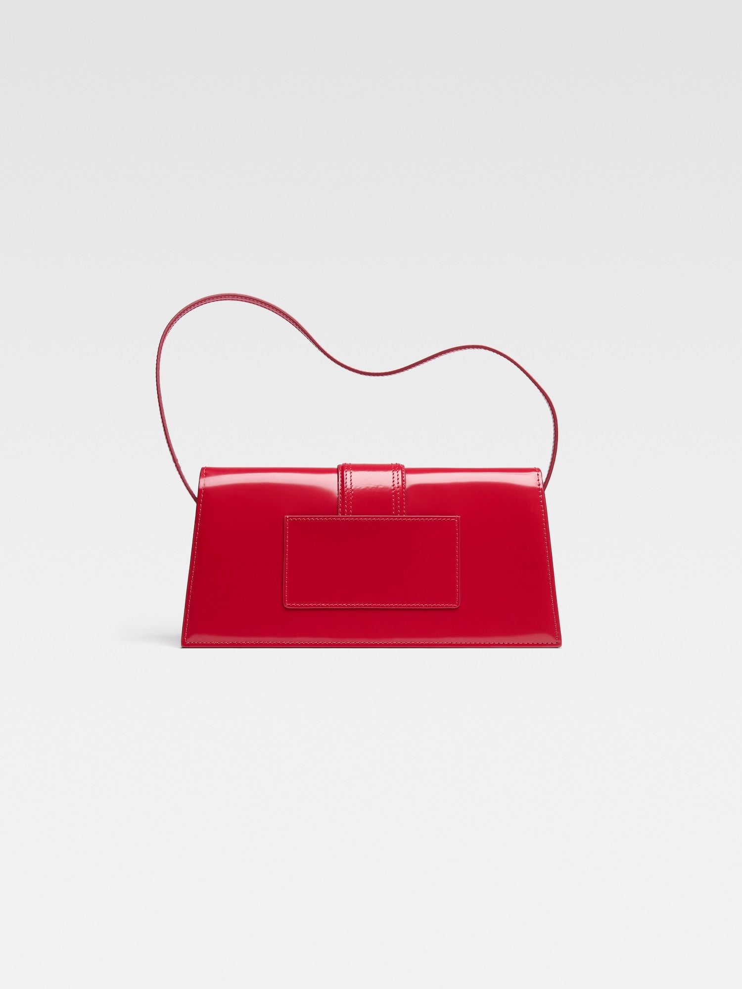 JACQUEMUS - Borsa Le Bambino Long in Pelle Verniciata - Rossa