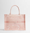 DIOR - Borsa Media Book Tote - Écru e Rosa