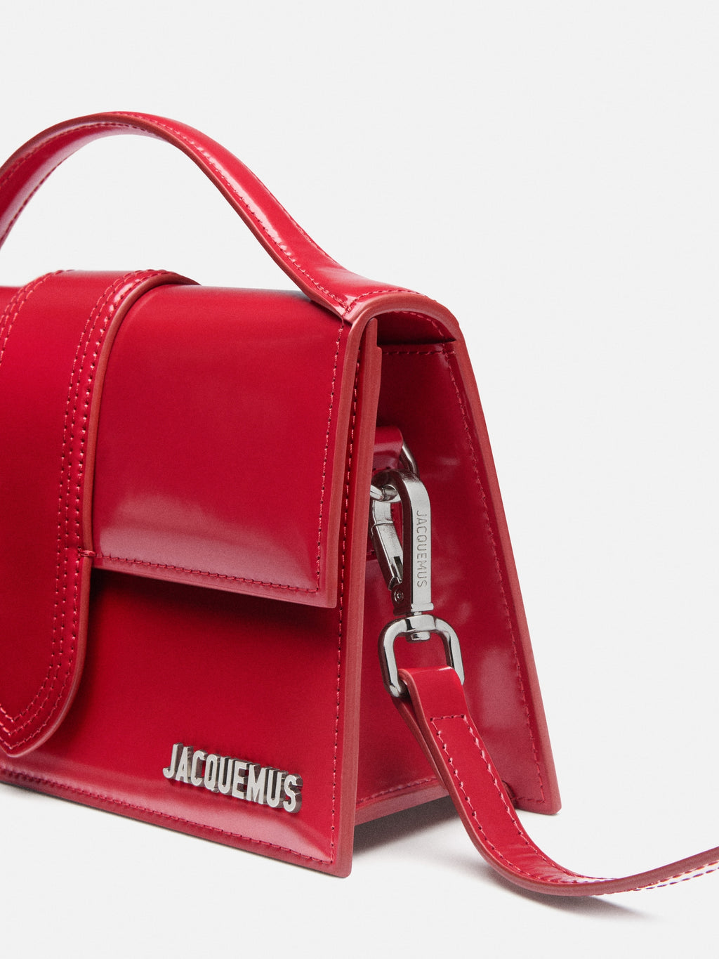 JACQUEMUS - Borsa Le Grand Bambino in Pelle Verniciata - Rosso