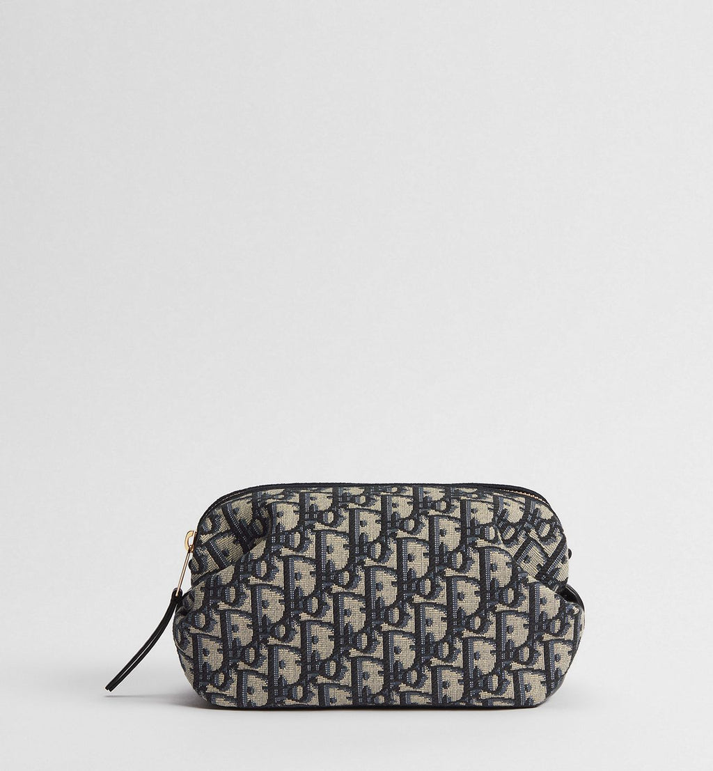 Pochette Dior Bow — Jacquard Dior Oblique Blu