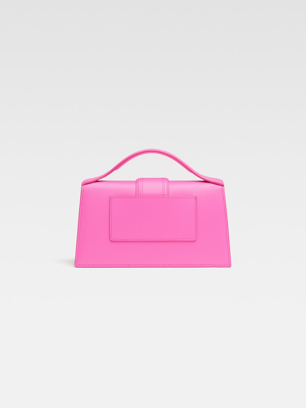 JACQUEMUS - Borsa Le Grand Bambino in Pelle Liscia -Neon Pink