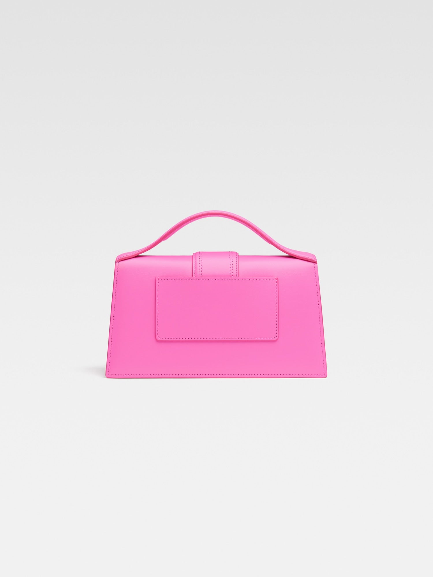 JACQUEMUS - Borsa Le Grand Bambino in Pelle Liscia -Neon Pink