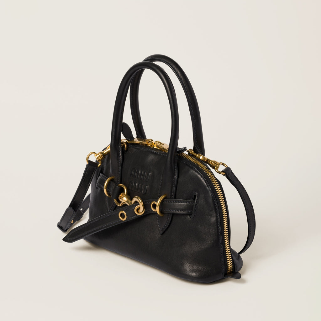 MIU MIU - Borsa Aventure in Nappa - Nero
