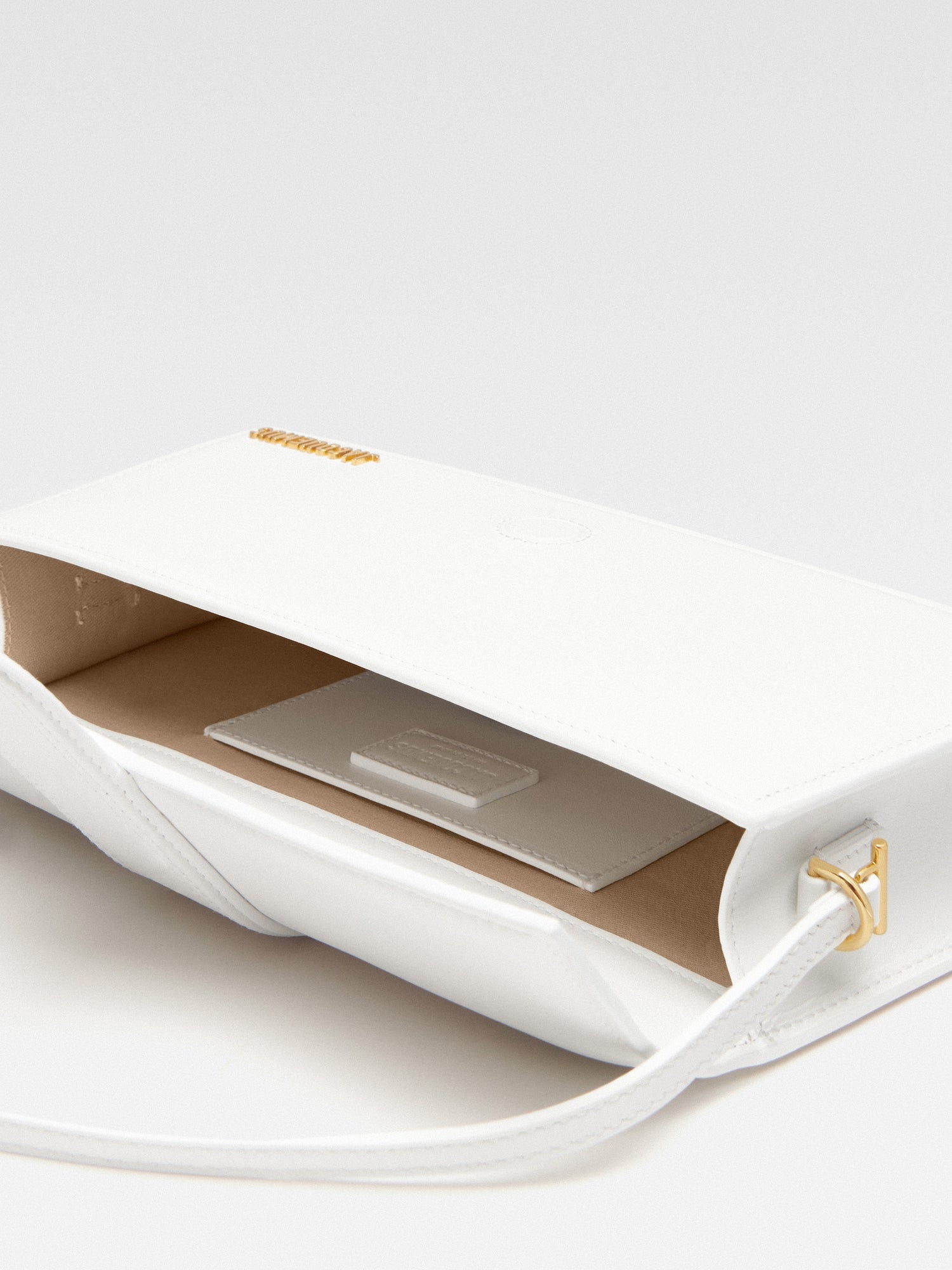 JACQUEMUS - Borsa Le Bambino Long in Pelle Liscia - Bianco