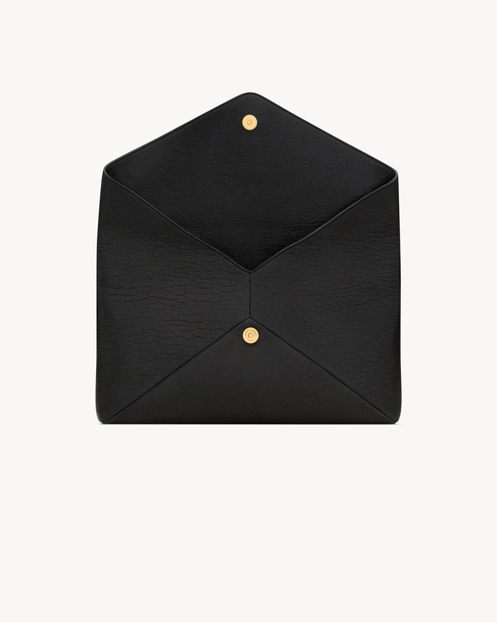 Pochette Saint Laurent Envelope Large Cassandre — Pelle di Agnello Nera