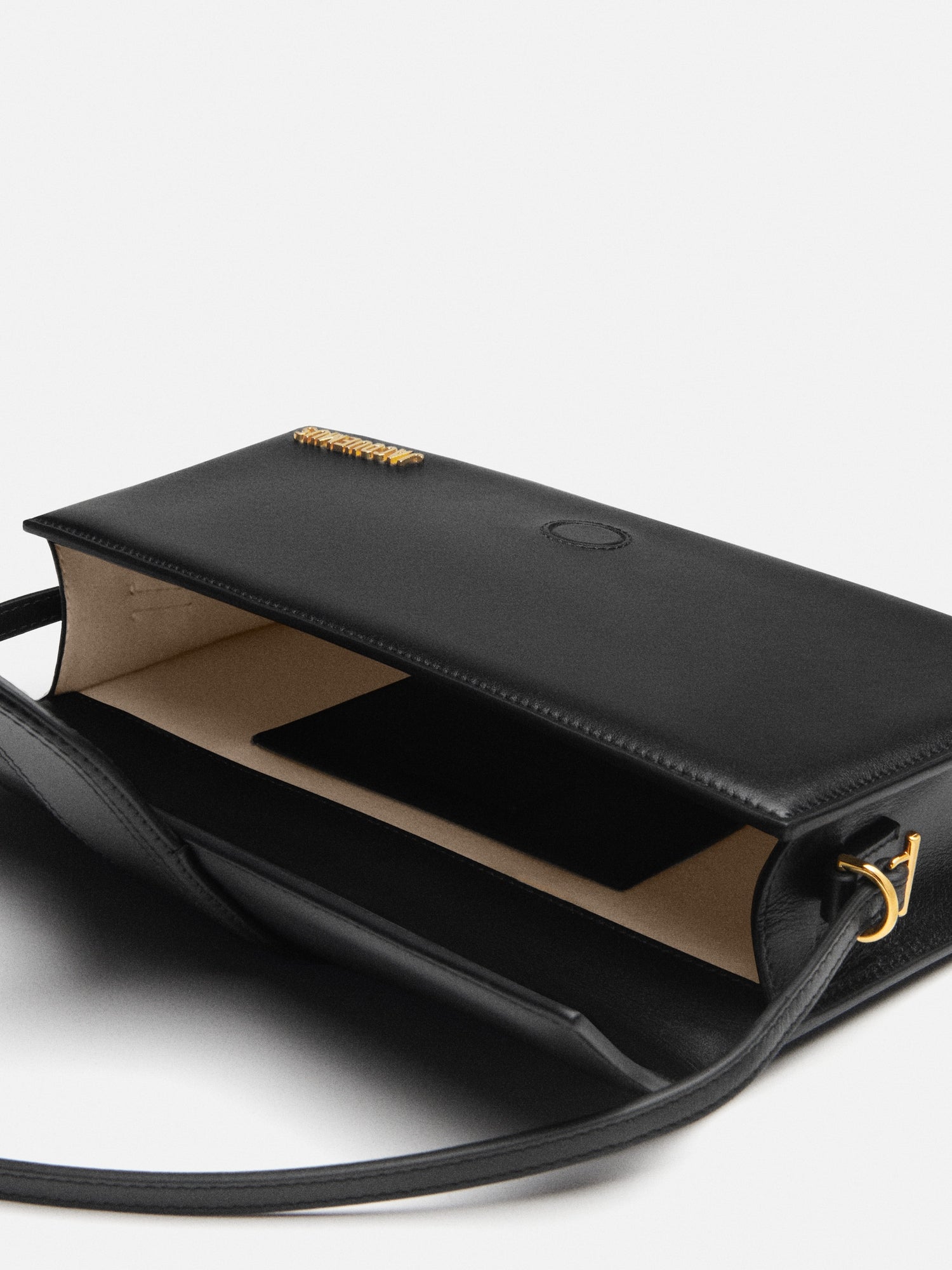 JACQUEMUS - Borsa Le Bambino Long in Pelle Liscia - Nera