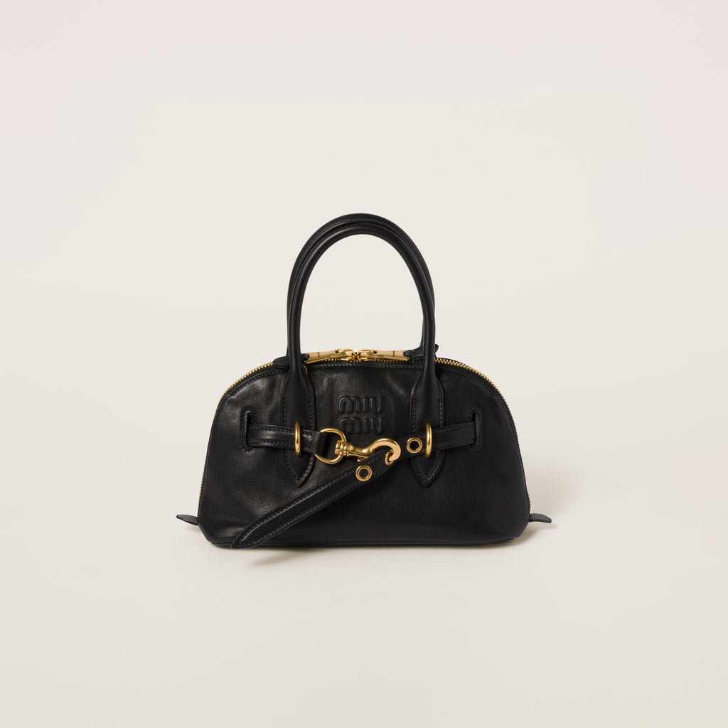 MIU MIU - Borsa Aventure in Nappa - Nero