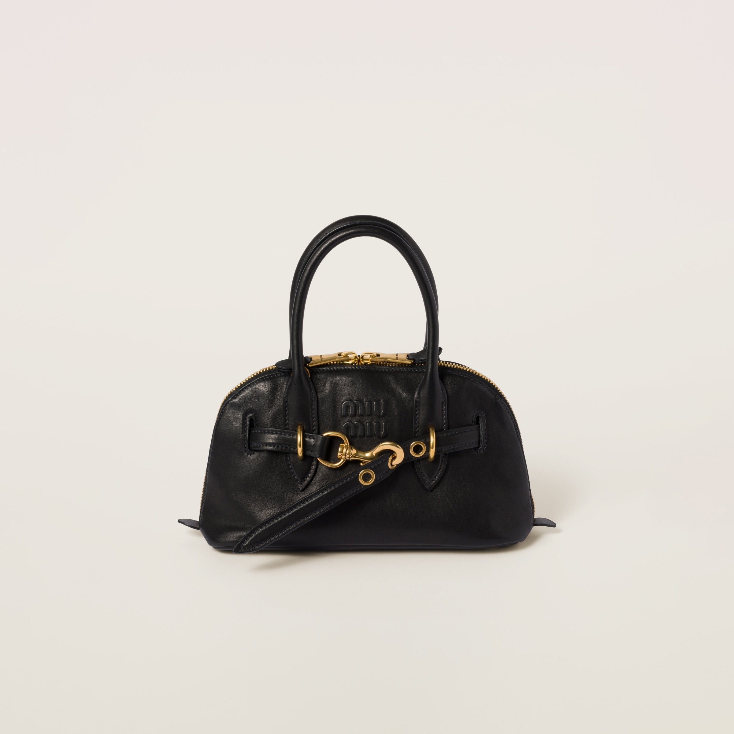 MIU MIU - Borsa Aventure in Nappa - Nero