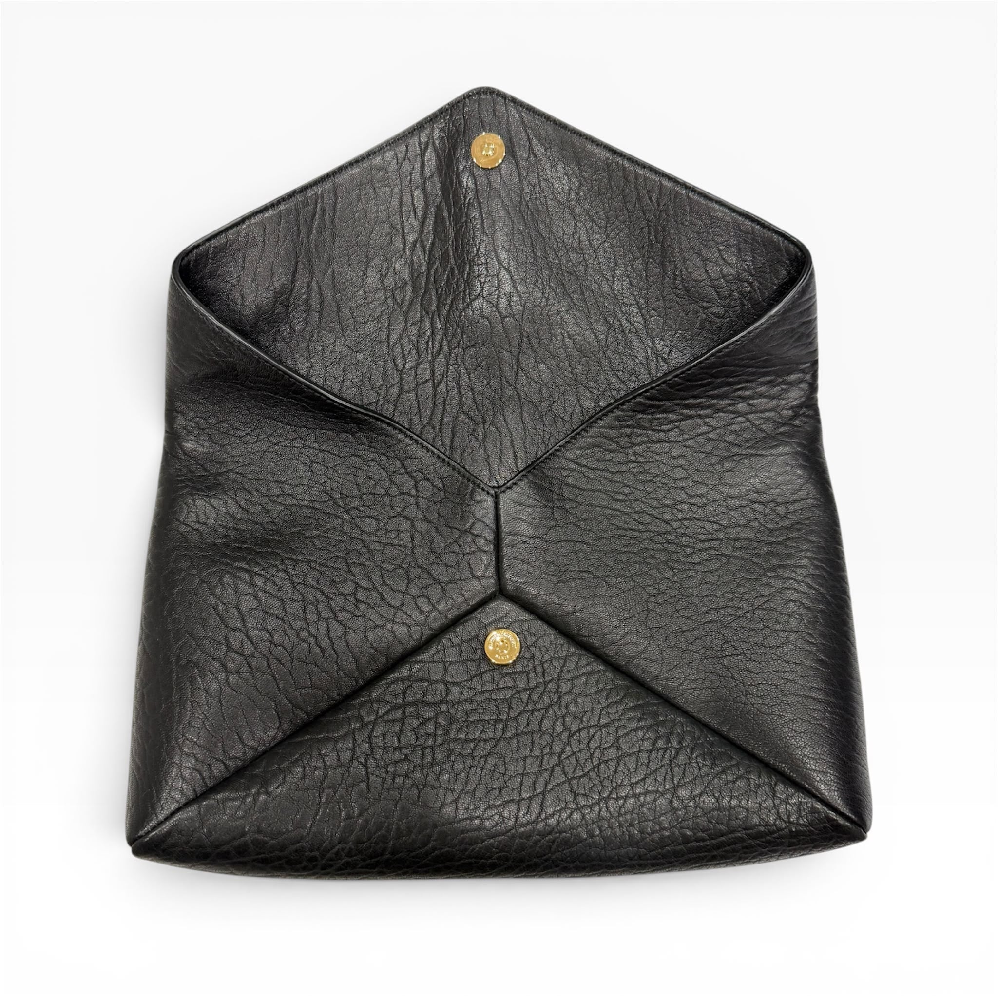 Pochette Saint Laurent Envelope Large Cassandre — Pelle di Agnello Nera