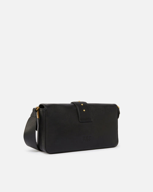Borsa Pinko Love One Classic Slouchy in Pelle - Nero