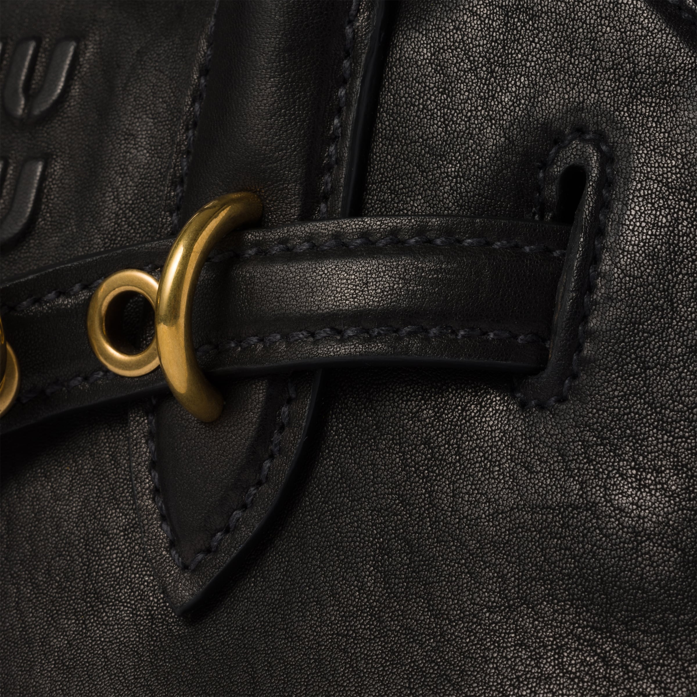 MIU MIU - Borsa Aventure in Nappa - Nero