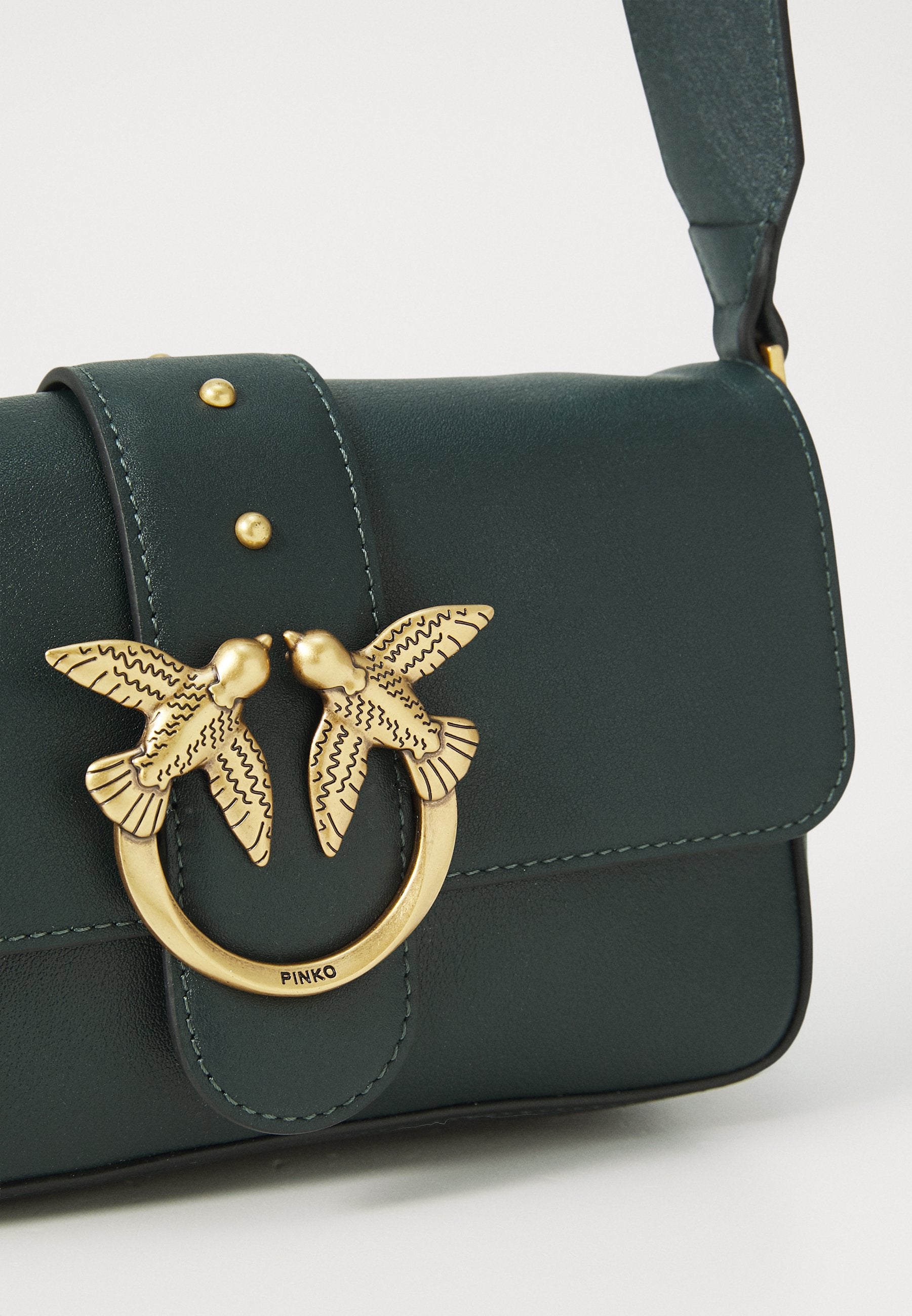 Pinko Love One Mini Slouchy - Verde Scarabeo/Gold