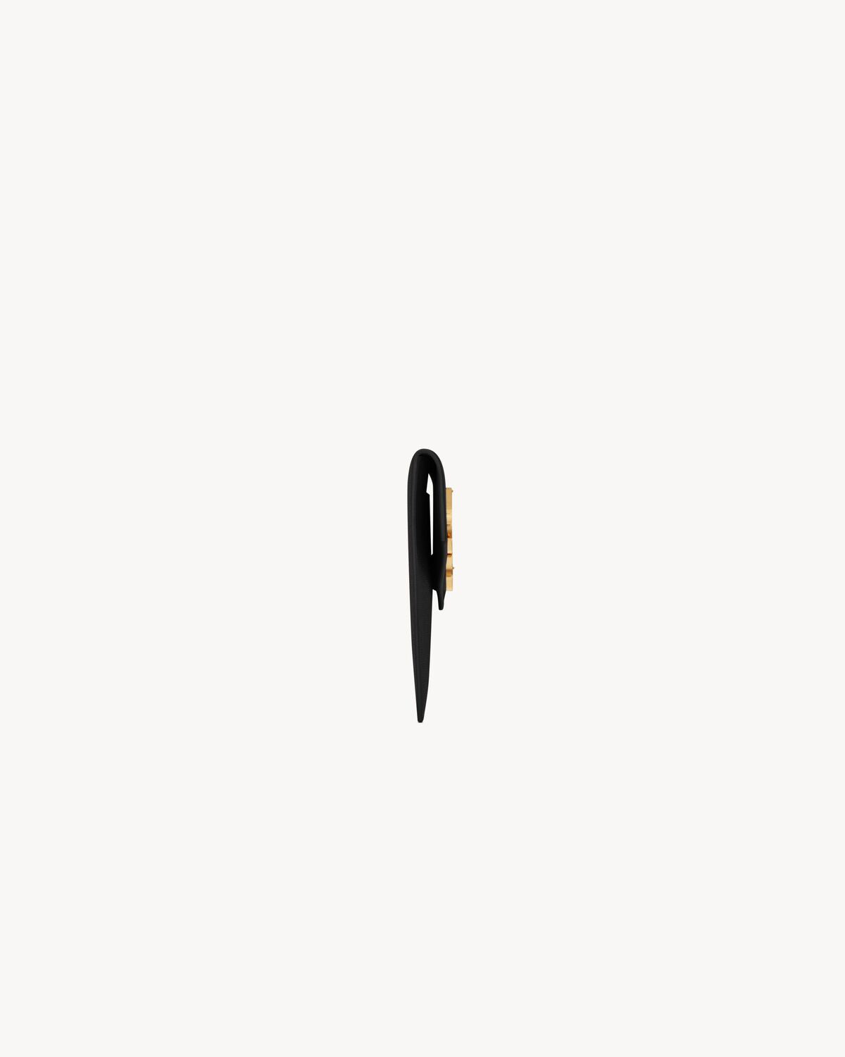 Pochette YSL Uptown — Pelle Grain de Poudre Nera e Oro